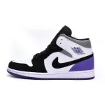Air Jordan 1 Mid SE Black White Purple 852542-105