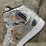 Air Jordan 1 Mid SE Disco Metallic Silver (W) CU9304-001