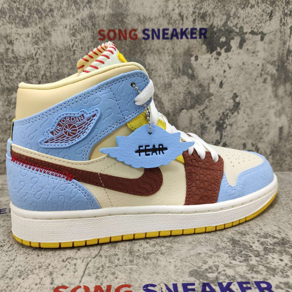 Air Jordan 1 Mid SE Fearless Maison Chateau Rouge CU2803-200