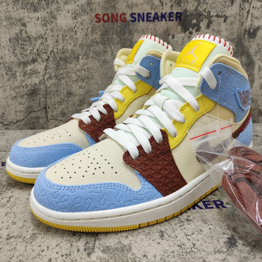 Air Jordan 1 Mid SE Fearless Maison Chateau Rouge CU2803-200