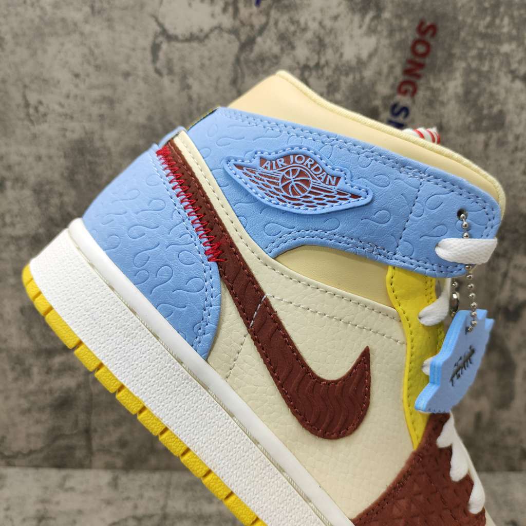 Air Jordan 1 Mid SE Fearless Maison Chateau Rouge CU2803-200