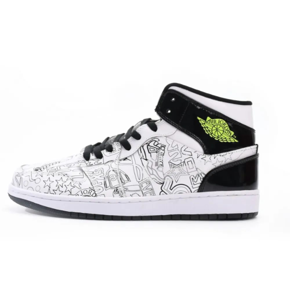 Air Jordan 1 Mid SE（GS）DIY DC4099-100