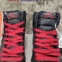 Air Jordan 1 Retro High Black Satin Gym Red 555088-060