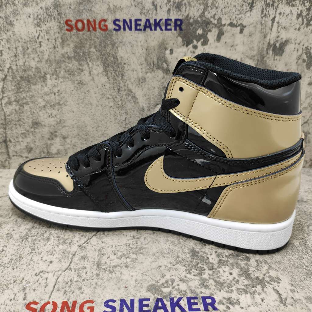 Air Jordan 1 Retro High NRG Patent Gold Toe 861428-007