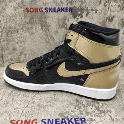 Air Jordan 1 Retro High NRG Patent Gold Toe 861428-007 02
