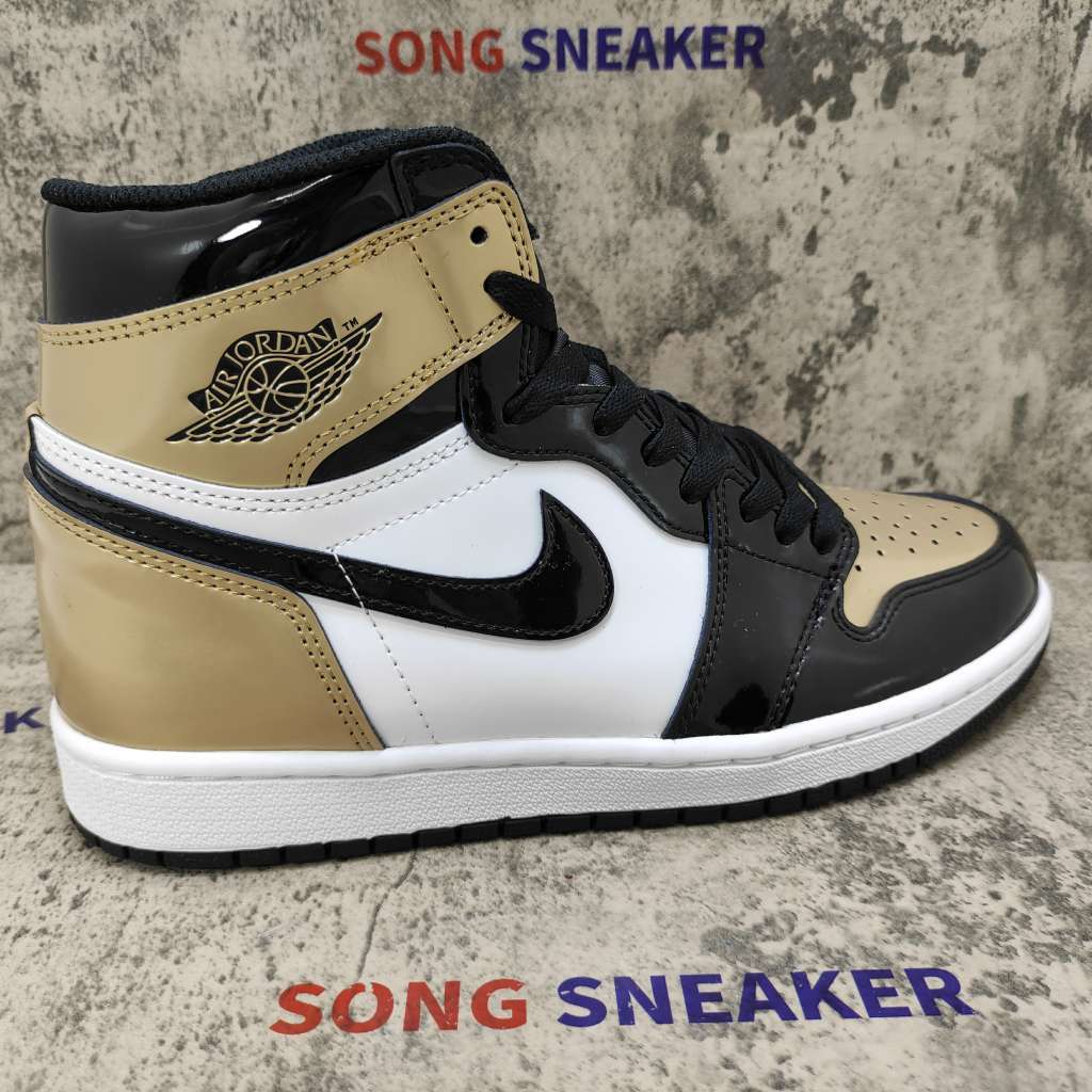 Air Jordan 1 Retro High NRG Patent Gold Toe 861428-007