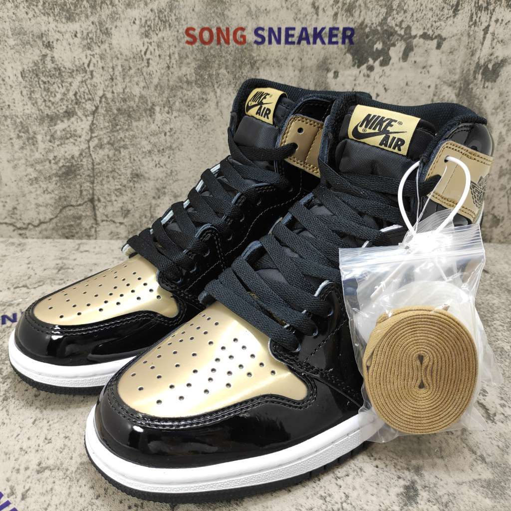 Air Jordan 1 Retro High NRG Patent Gold Toe 861428-007