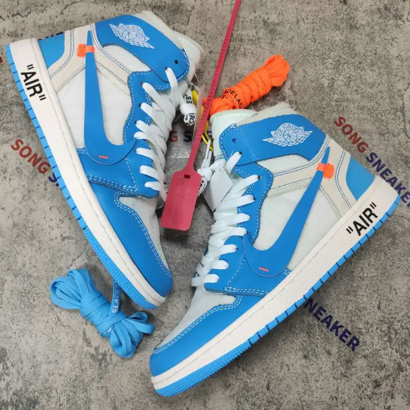 Air Jordan 1 Retro High Off-White University Blue AQ0818-148