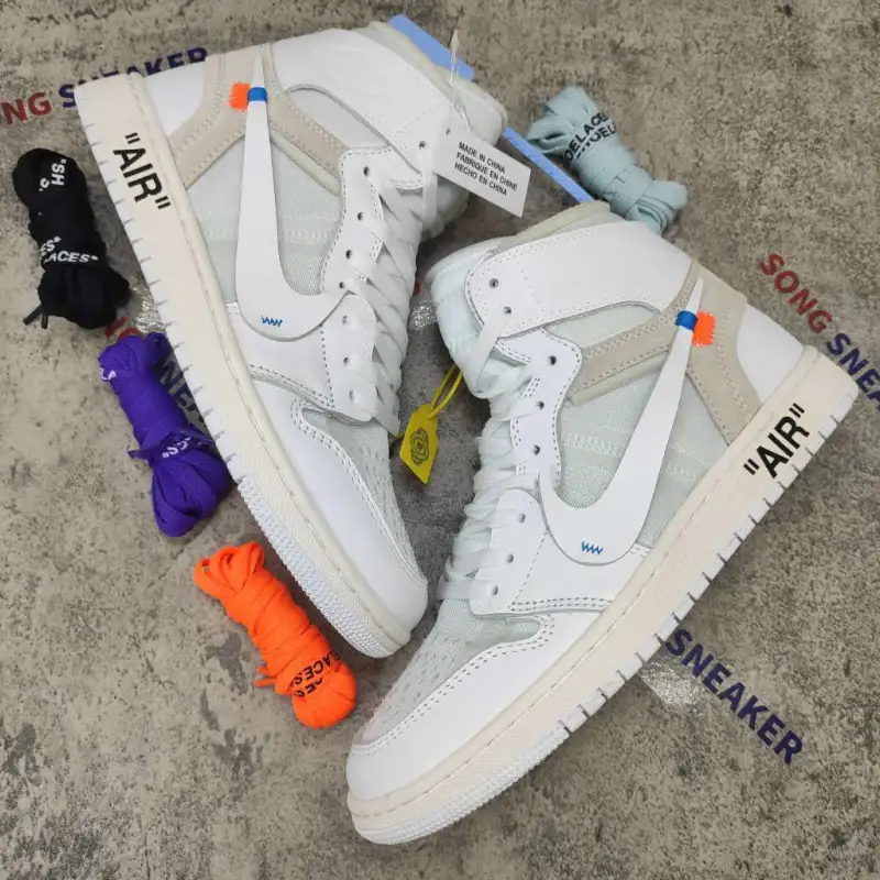 Air Jordan 1 Retro High Off-White White AQ0818-100