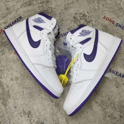 Air Jordan 1 Retro High OG White Purple 555088-115 01