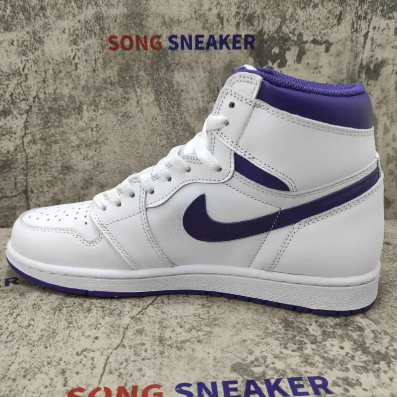 Air Jordan 1 Retro High OG White Purple 555088-115