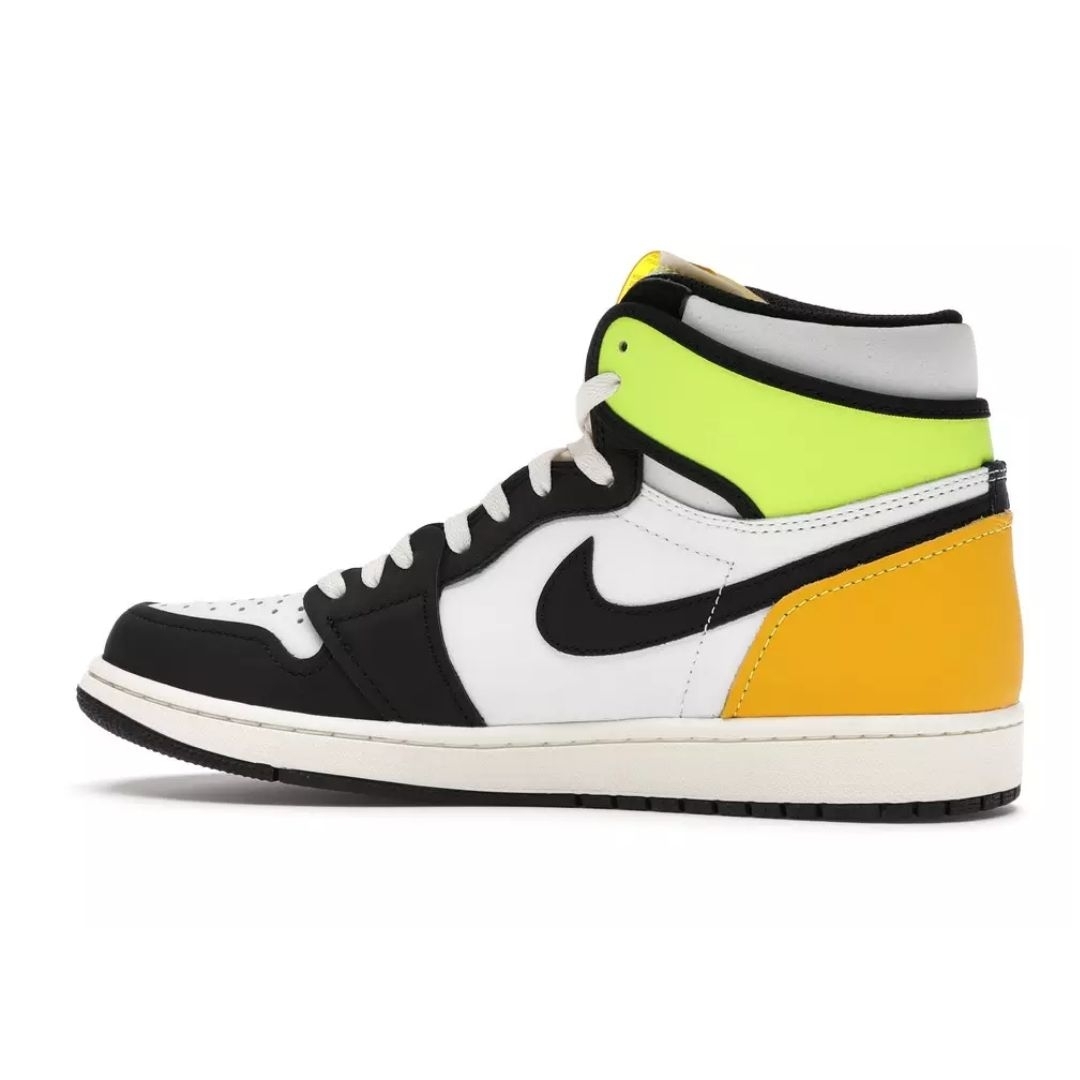 Air Jordan 1 Retro High White Black Volt University Gold 555088-118