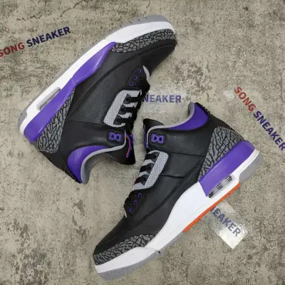 Air Jordan 3 Retro Black Court Purple CT8532-050 01