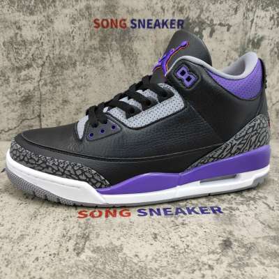 Air Jordan 3 Retro Black Court Purple CT8532-050 02