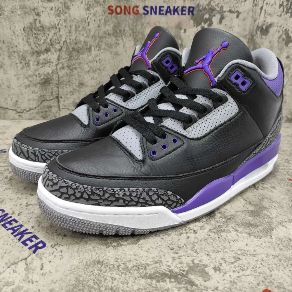 Air Jordan 3 Retro Black Court Purple CT8532-050