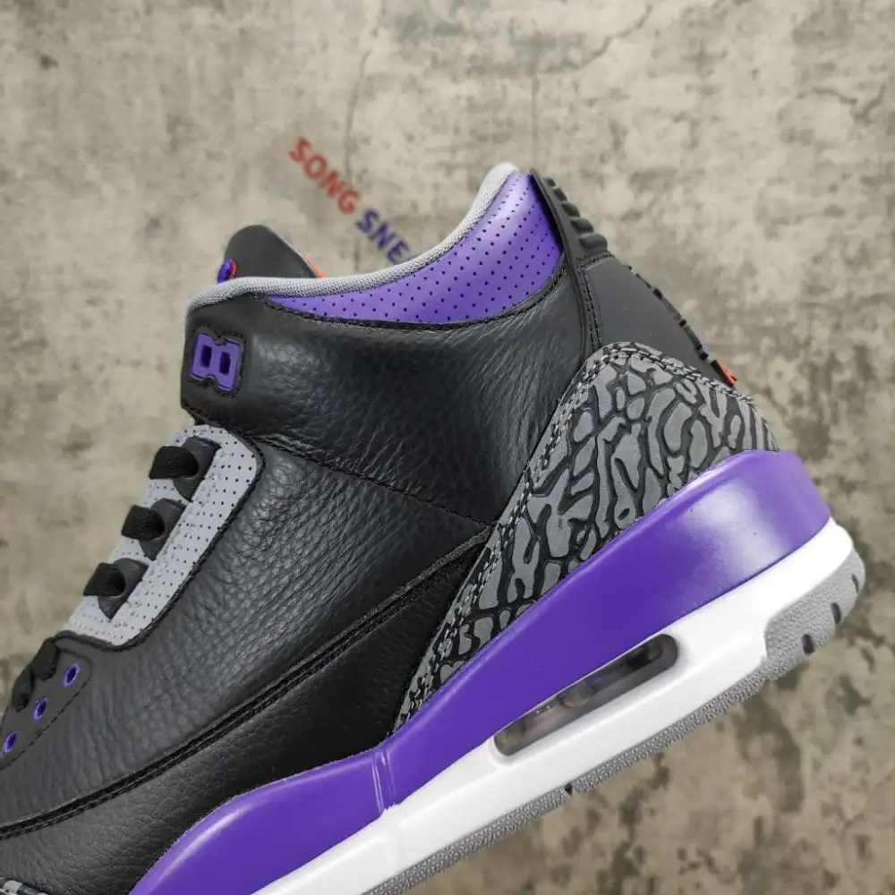 Air Jordan 3 Retro Black Court Purple CT8532-050