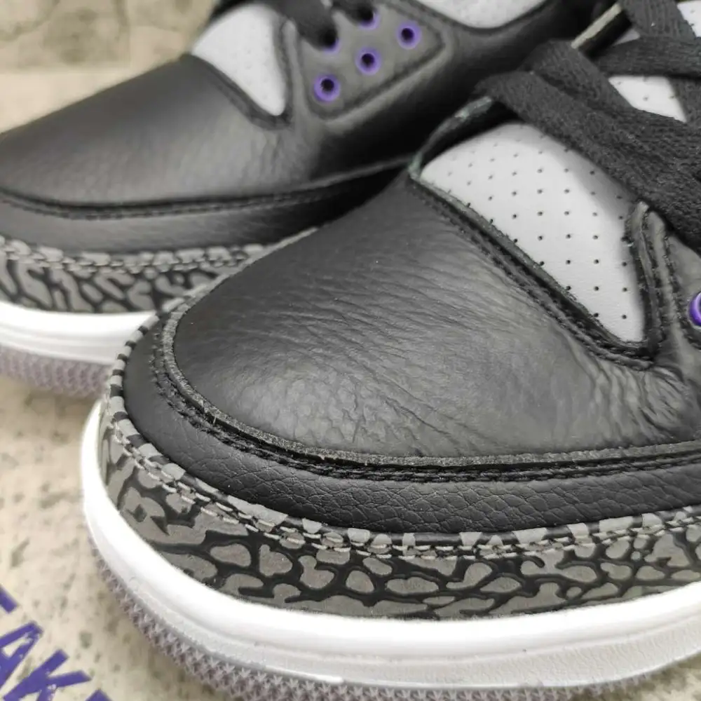 Air Jordan 3 Retro Black Court Purple CT8532-050