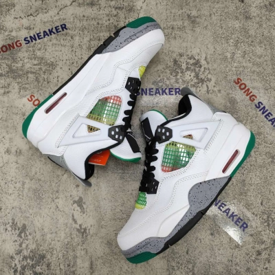 Air Jordan 4 Retro Lucid Green Rasta (W) AQ9129-100 01