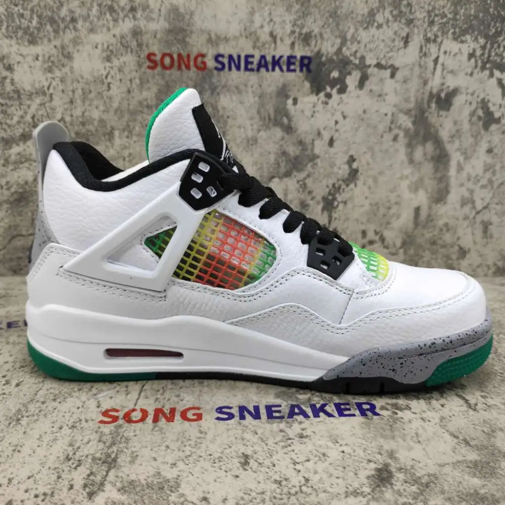 Air Jordan 4 Retro Lucid Green Rasta (W) AQ9129-100