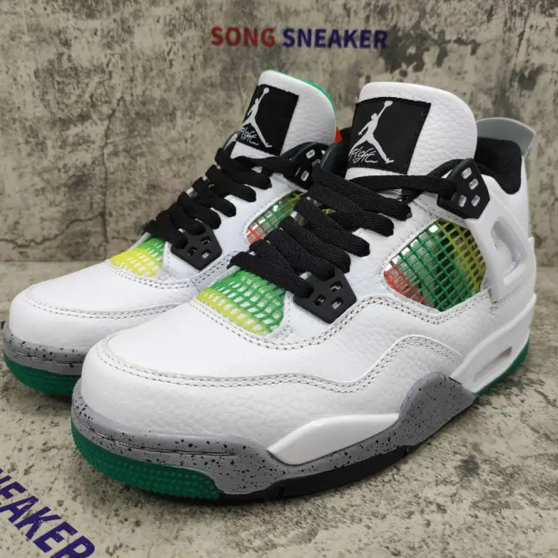 Air Jordan 4 Retro Lucid Green Rasta (W) AQ9129-100
