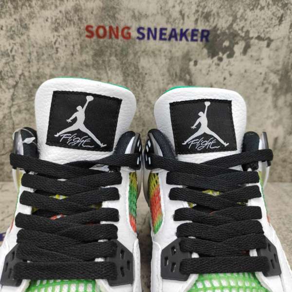 Air Jordan 4 Retro Lucid Green Rasta (W) AQ9129-100