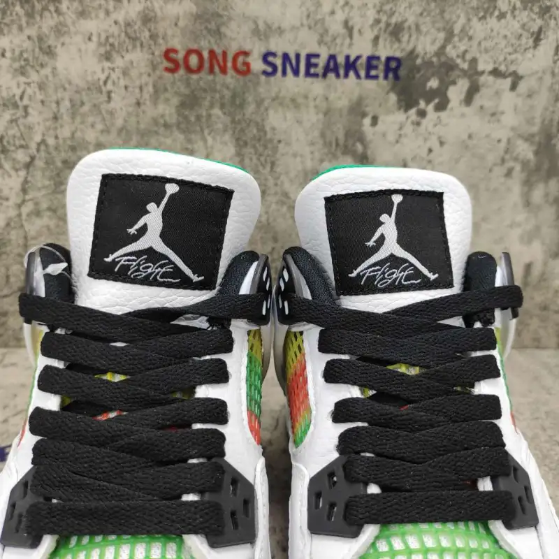 Air Jordan 4 Retro Lucid Green Rasta (W) AQ9129-100