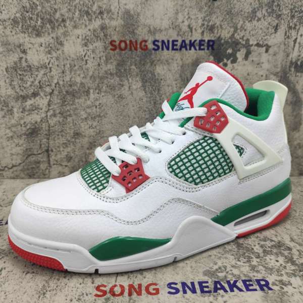 Air Jordan 4 Retro White Green Red AQ3816-063