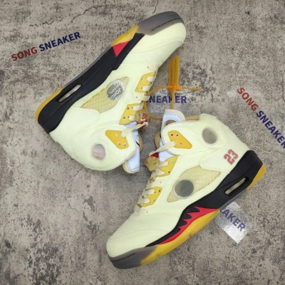 Air Jordan 5 Retro OFF-WHITE Sail DH8565-100 01