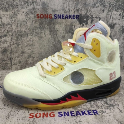 Air Jordan 5 Retro OFF-WHITE Sail DH8565-100 02