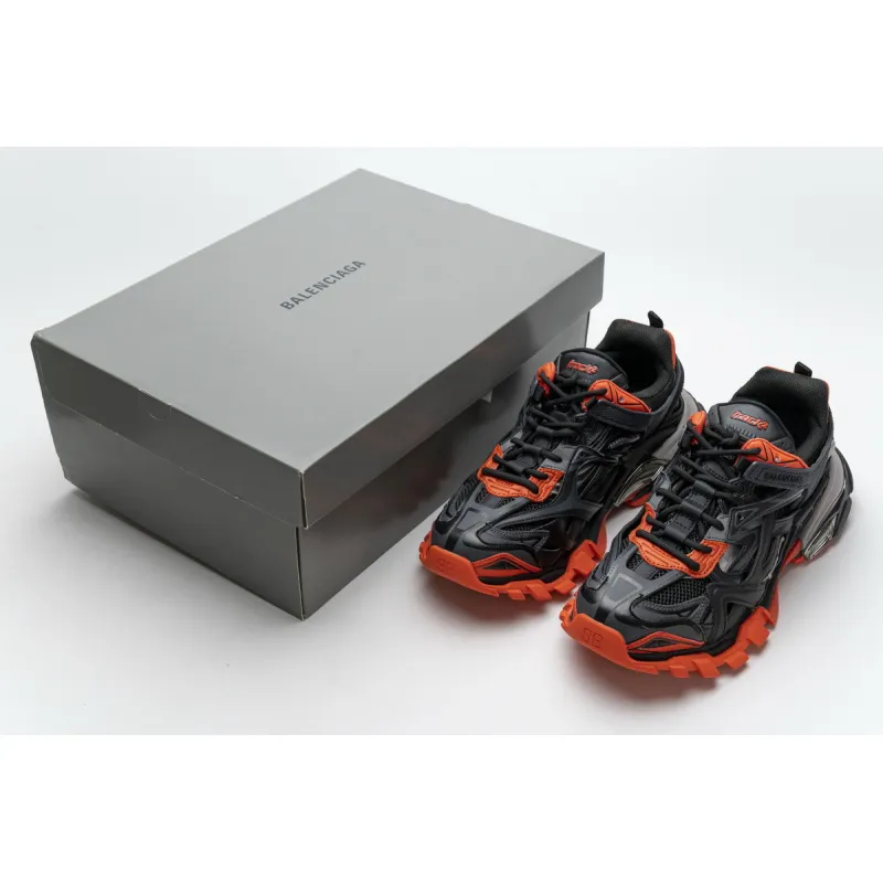 Balenciaga Track 2 Sneaker Dark Grey Orange 570391 W2GN1 2002