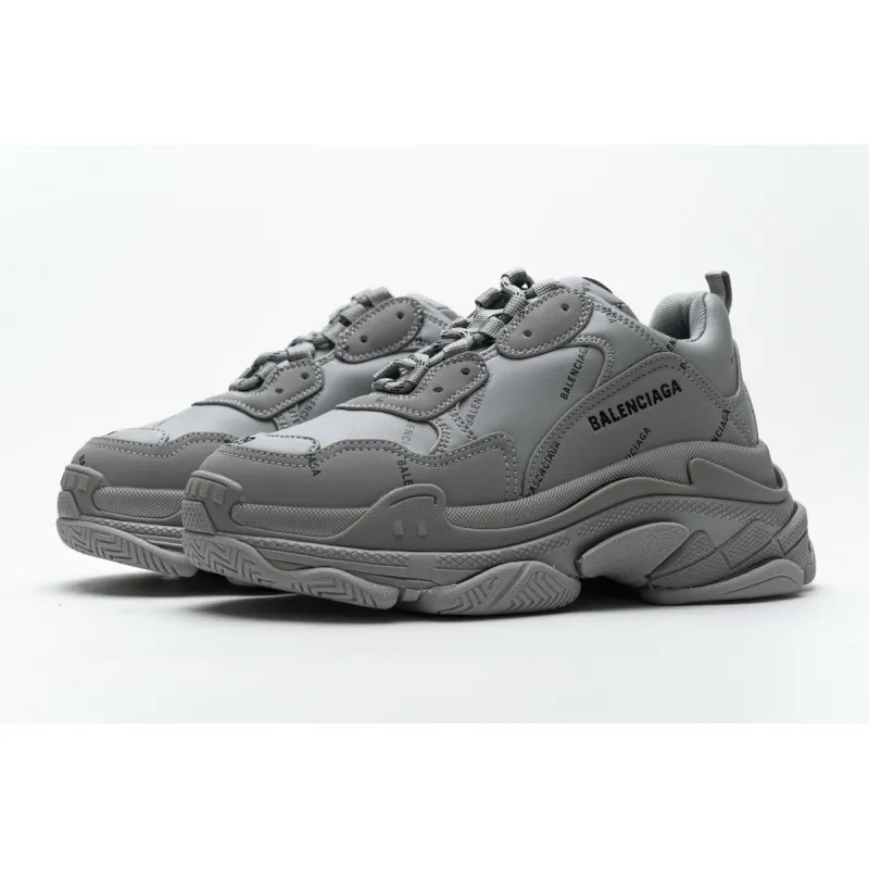 Balenciaga Triple S Allover Logo Gray 536737 W2FA1 1210