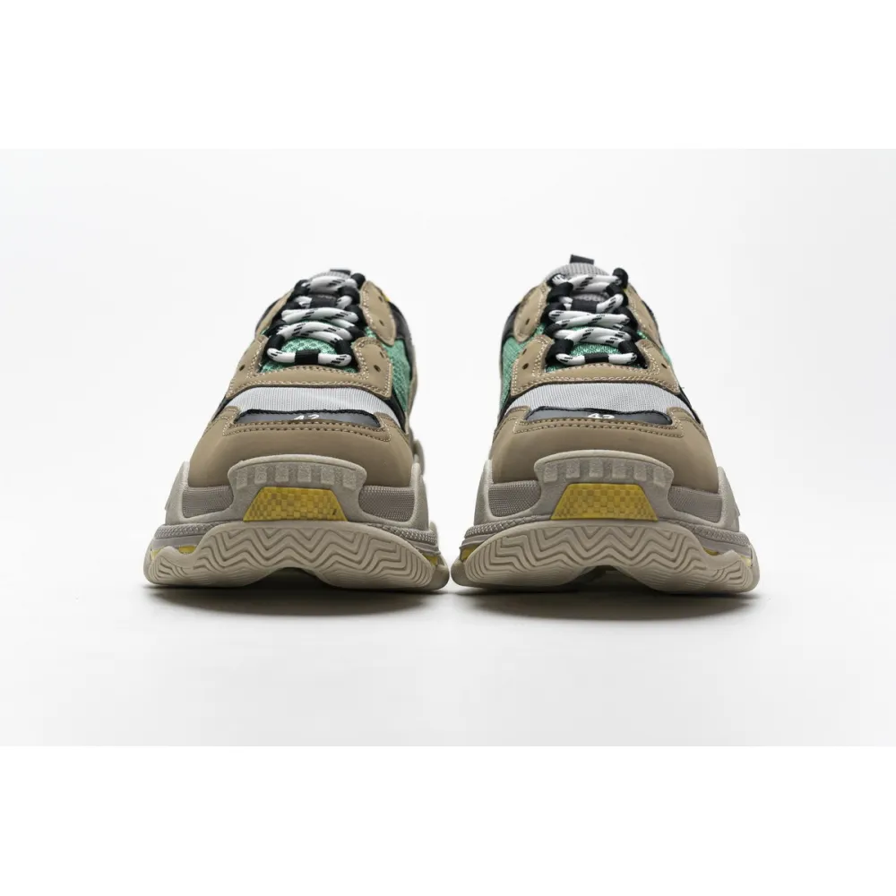 Balenciaga Triple S Beige Green Yellow 483513 W06E3 7070