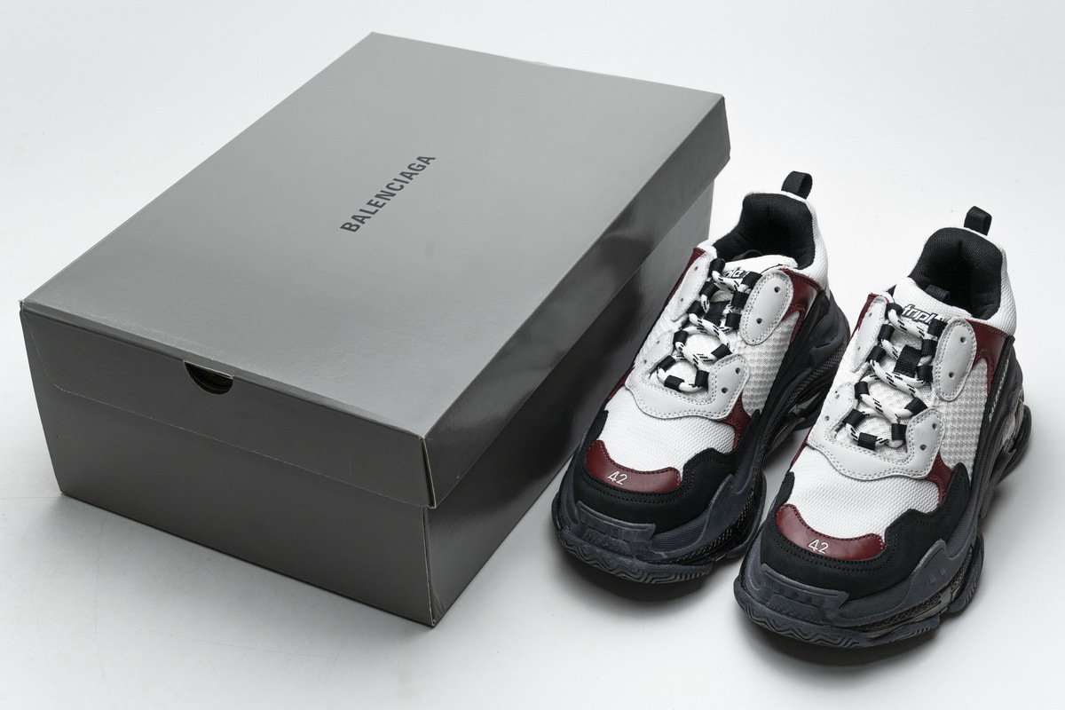 Ba*len*cia*ga triple s black brown red 541624 w09o1 2268