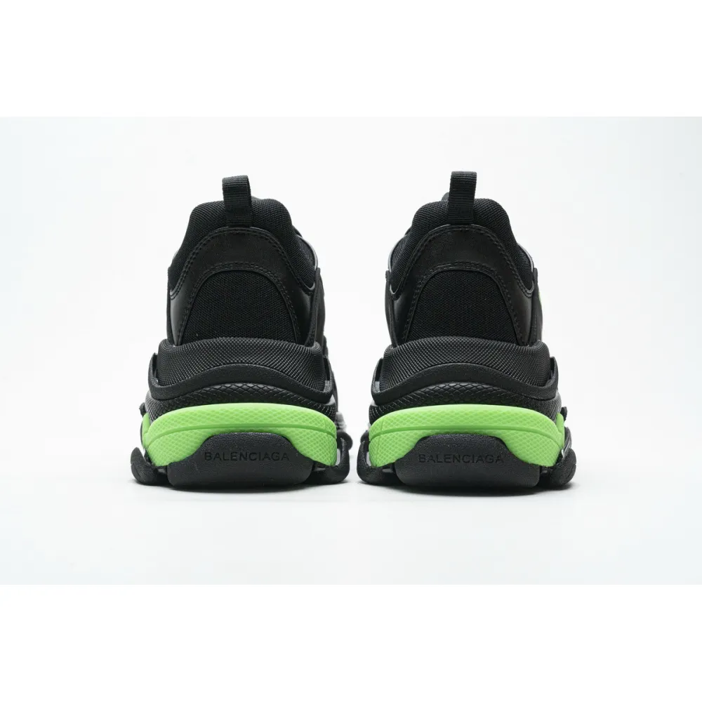 Balenciaga Triple S Black Green 524039 W2PW1 4881