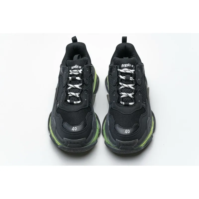 Balenciaga Triple S Black Green 541624 W09O1 2140