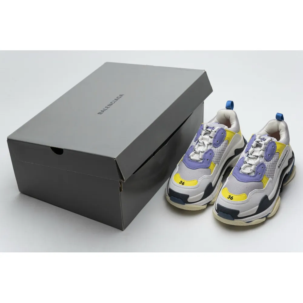 Balenciaga Triple S Black Grey Blue 541624 W06E2 7282