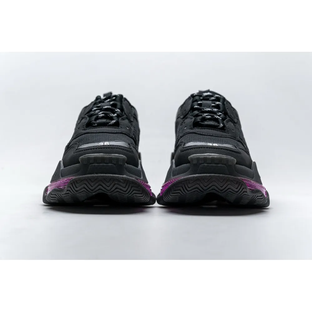 Balenciaga Triple S Black Plum Red 544351 W09O1 0829