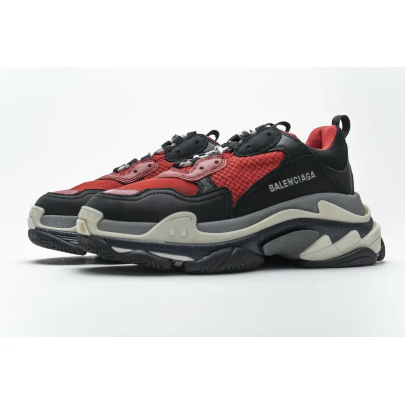 Balenciaga Triple S Black Red Grey 483513 W06E1 1006