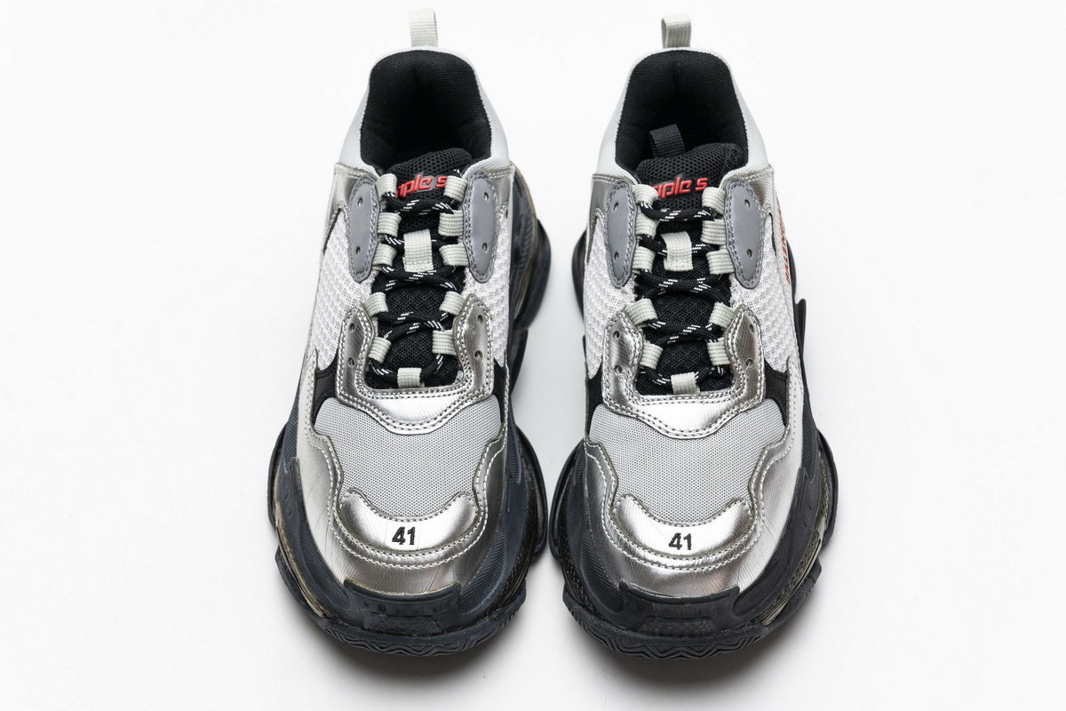 Ba*len*cia*ga triple s black silver 541624 w09e1 7320
