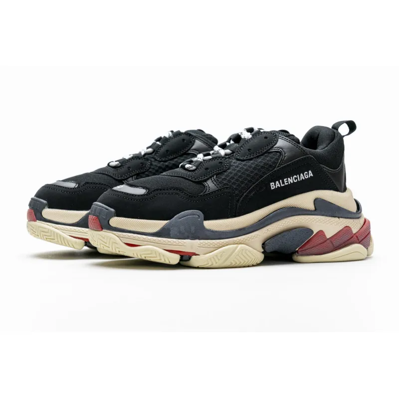 Balenciaga Triple S Black White Red 483513 W06E1 1000