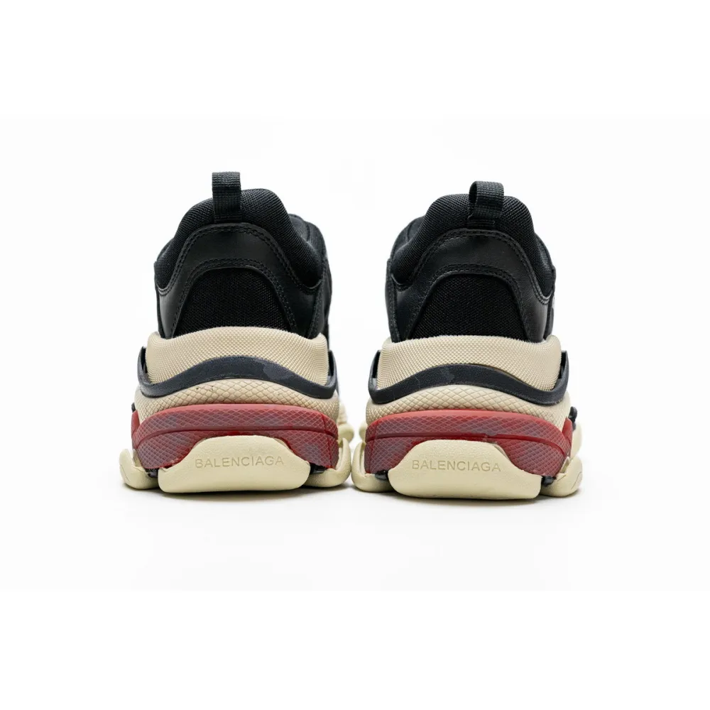 Balenciaga Triple S Black White Red 483513 W06E1 1000