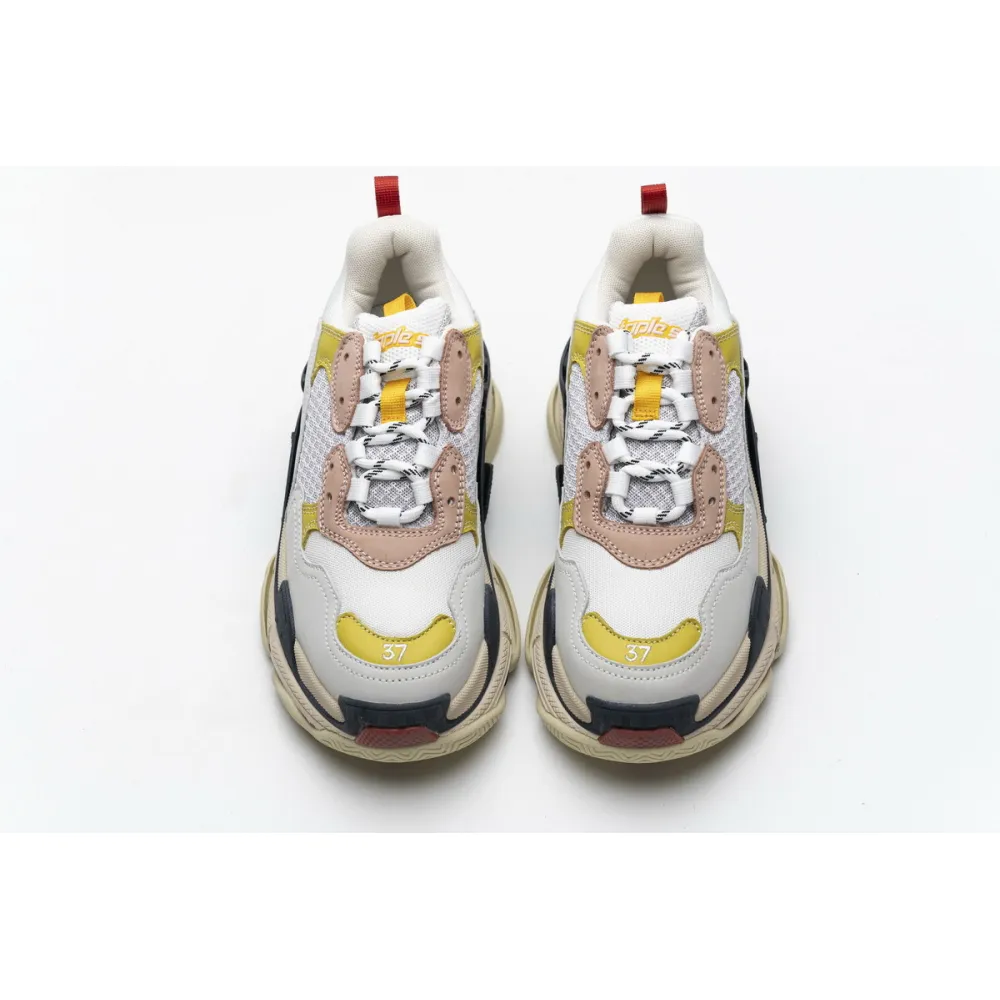 Balenciaga Triple S Black Yellow Pink 490672 W09O5 9035