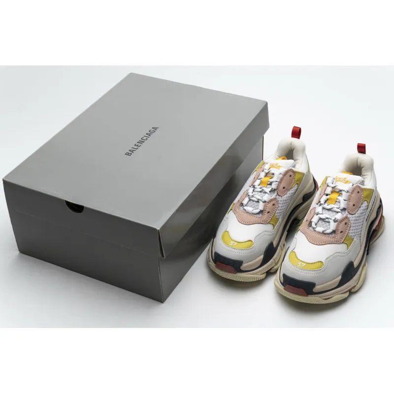 Balenciaga Triple S Black Yellow Pink 490672 W09O5 9035