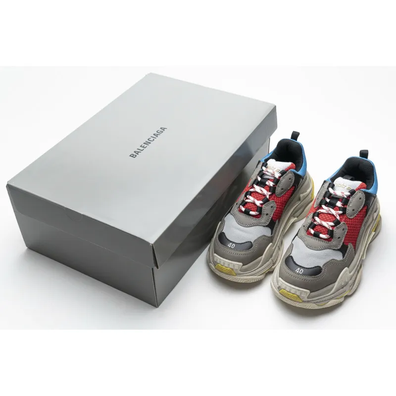 Balenciaga Triple S Blue Red 483513 W06E3 4365