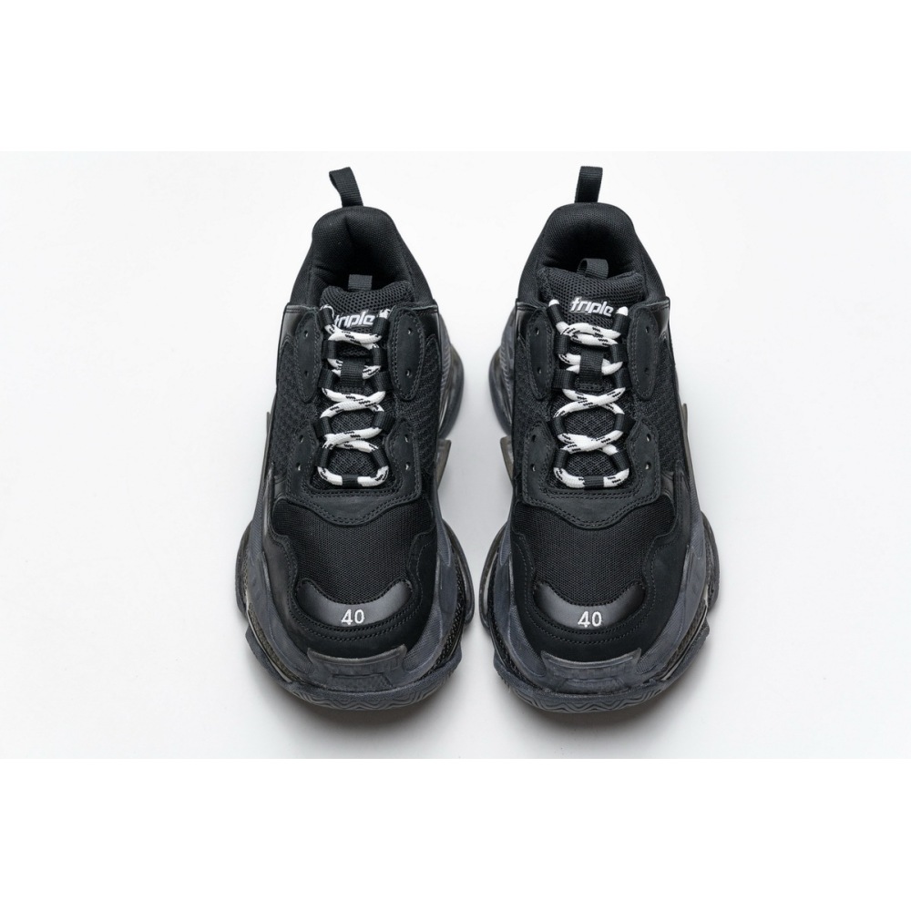 Balenciaga Triple S Clear Sole Black 541624 W09O1 1000