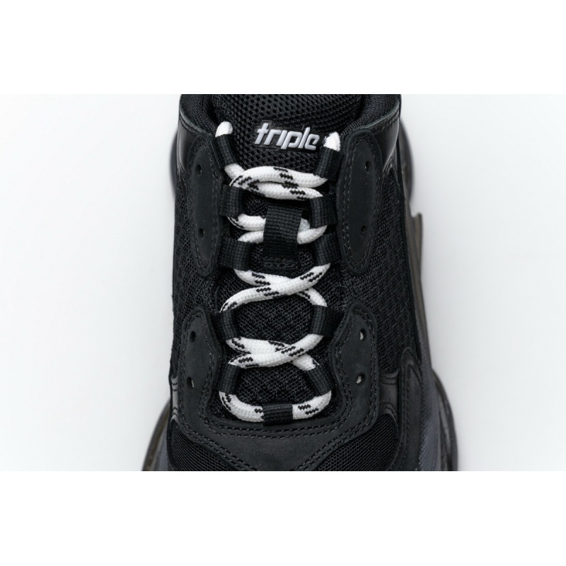 Balenciaga Triple S Clear Sole Black 541624 W09O1 1000