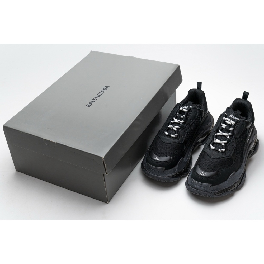 Balenciaga Triple S Clear Sole Black 541624 W09O1 1000