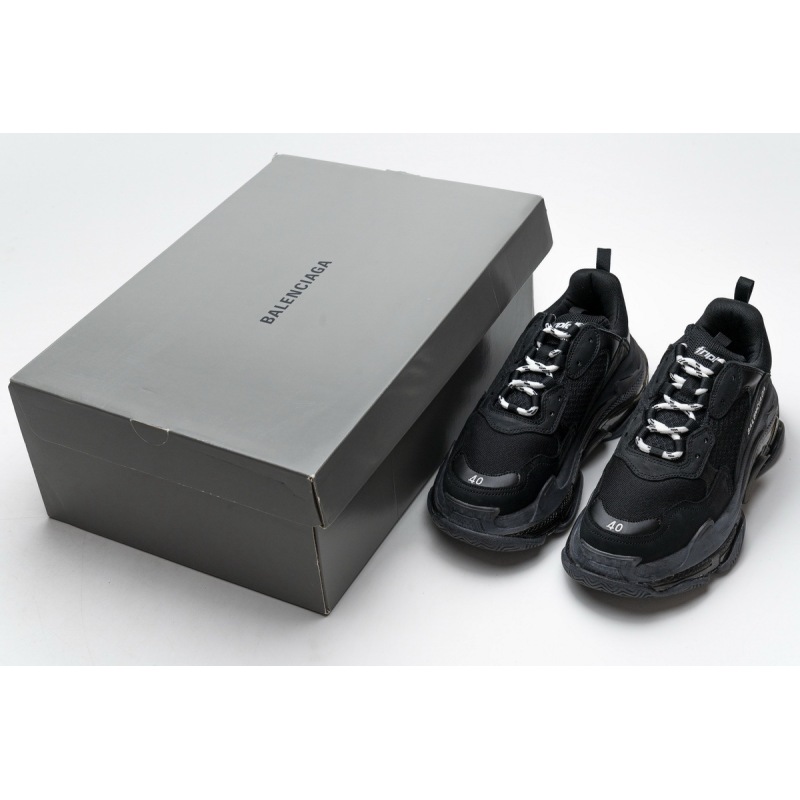 Balenciaga Triple S Clear Sole Black 541624 W09O1 1000