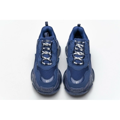 Balenciaga Triple S Clear Sole Navy 541624 W09O1 4107 02