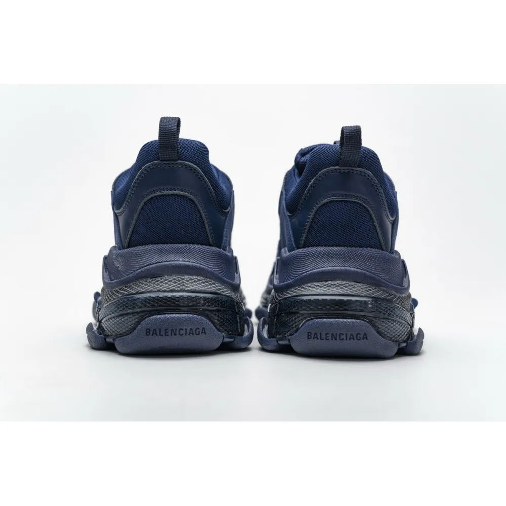 Balenciaga Triple S Clear Sole Navy 541624 W09O1 4107